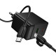 СЗУ Borofone BAS17A Erudite PD65W+QC3.0 (1USB-A/1C) + кабель Type-C to Type-C