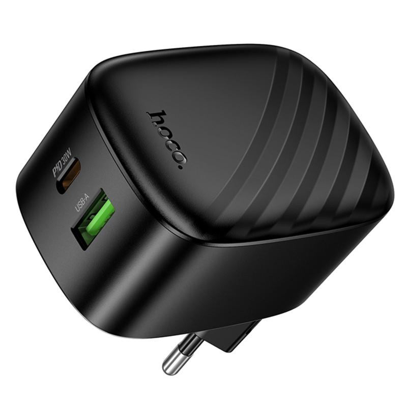 СЗУ Hoco CS102A Folding PD30W+QC3.0 (1USB-A/1C)