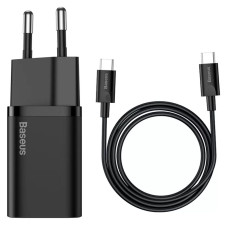 СЗУ Baseus Super Si Quick Charger 1C 25W + Cable Type-C to Type-C 3A (1m) (TZCCSUP-L)