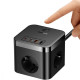 Мережевий фільтр Baseus PowerCombo Cube Power Strip 3xAC+2xUSB+2xType-C 30W (1.5m) black