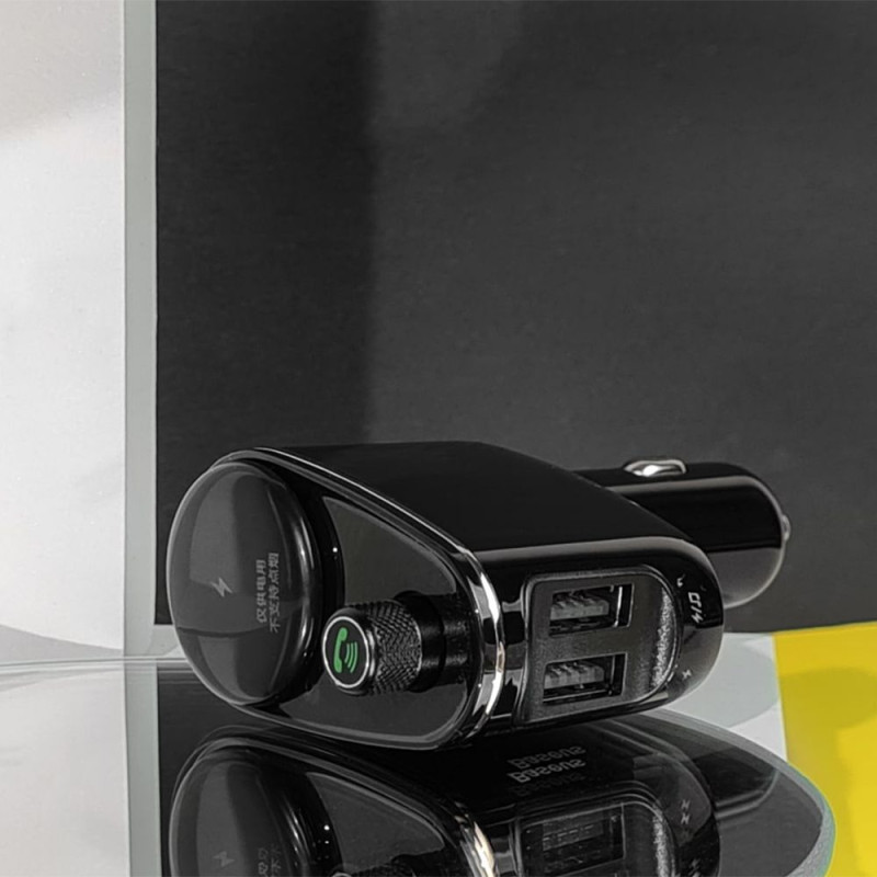 АЗП Baseus FM Launcher Locomotive 3.4A 2USB black