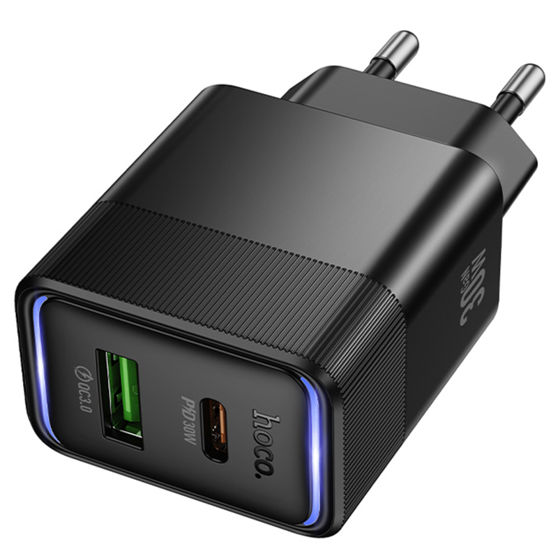 СЗУ Hoco CS112A Lounge PD30W+QC3.0 (1USB-A/1C)