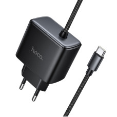 СЗУ Hoco C163A New PD25W (1USB-C) + встроенный кабель Type-C