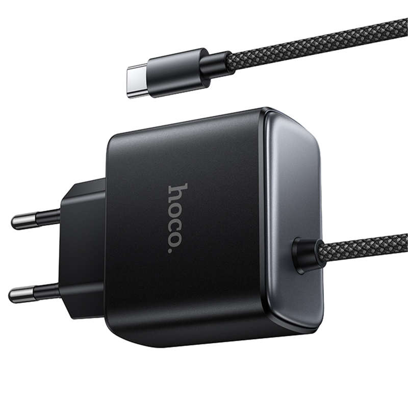 СЗУ Hoco C163A New PD25W (1USB-C) + встроенный кабель Type-C