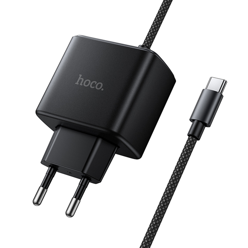 СЗУ Hoco C163A New PD25W (1USB-C) + встроенный кабель Type-C