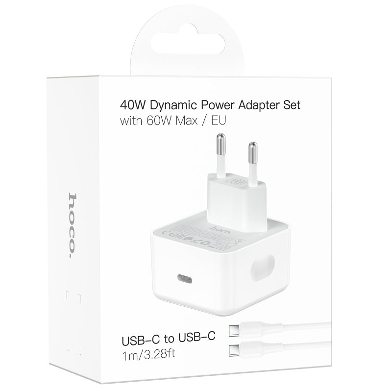 Уценка СЗУ Hoco C161A Speed PD40W (1USB-C) + кабель Type-C to Type-C