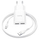 СЗУ Hoco C88A Star round 2.4A (2USB-A) + кабель USB to MicroUSB