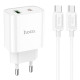 СЗУ Hoco C80A Plus Rapido PD20W+QC3.0 (1USB-A/1C) + кабель Type-C to Type-C