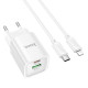 СЗУ Hoco C149A Charm PD30W+QC3.0 (1USB-A/1C) + кабель Type-C to Lightning