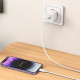 СЗУ Hoco C149A Charm PD30W+QC3.0 (1USB-A/1C) + кабель Type-C to Lightning