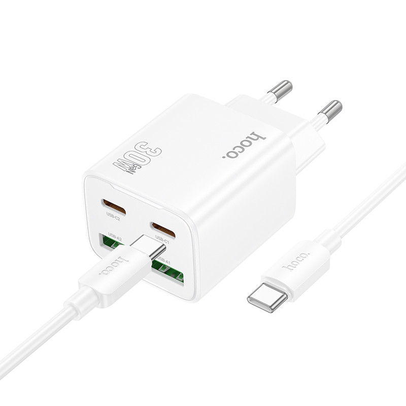 СЗУ Hoco N56 Fundador PD30W four-port (2C2A) + Type-C to Type-C