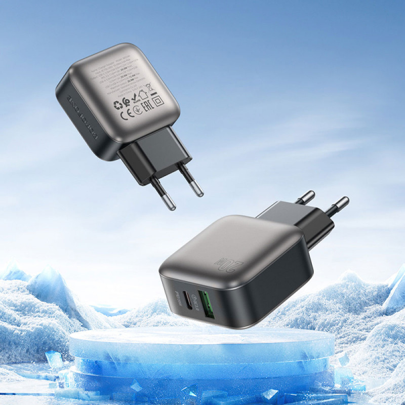 СЗУ Borofone BAS54A Absolute PD20W+QC3.0 (1USB-A/1C)