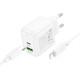 СЗУ Hoco CS55A Surplus PD30W+QC3.0 (1USB-A/1C) + кабель Type-C to Lightning