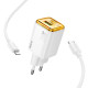 СЗУ Hoco N52 Monsoon PD20W+QC3.0 (1USB-A/1C) + кабель Type-C to Lightning
