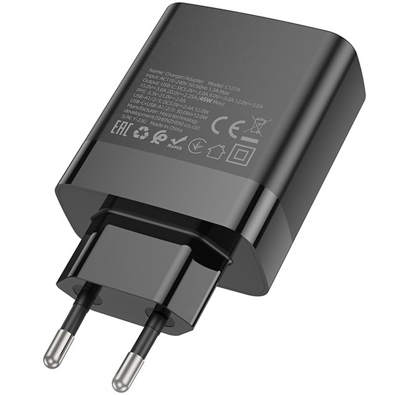 СЗУ Hoco C127A Intelligent PD45W (3USB-A/1C)