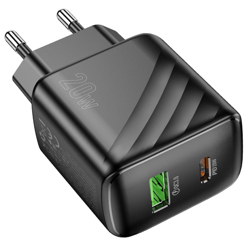 СЗУ Hoco CS25A Rico PD20W+QC3.0 (1USB-A/1C)