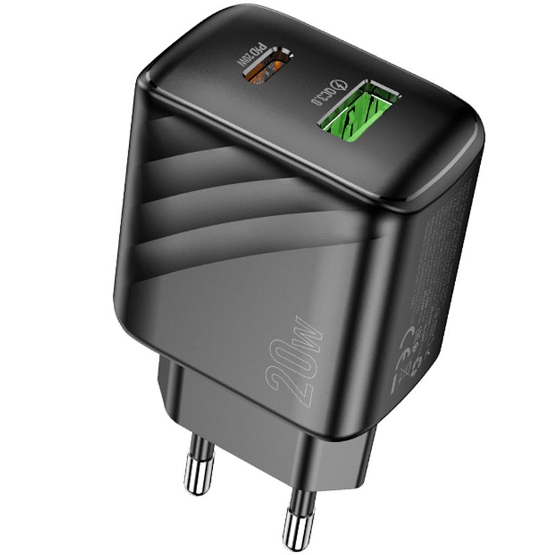 СЗУ Hoco CS25A Rico PD20W+QC3.0 (1USB-A/1C)
