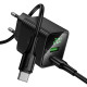 СЗУ Hoco CS83A Excellent with digital display PD20W+QC3.0 (1USB-A/1C) + кабель Type-C to Type-C