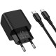СЗУ Hoco CS83A Excellent with digital display PD20W+QC3.0 (1USB-A/1C) + кабель Type-C to Type-C