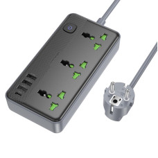 Удлинитель Borofone BAC2A (3USB-A/1C/3xSocket) (1.5m)