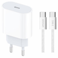СЗУ Amaya E69S PD35W (1USB-C) + кабель Type-C to Type-C