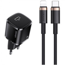 СЗУ Usams US-XFK T36 20W 1C Charger + US-SJ484 U63 Type-C to Lightning 20W PD