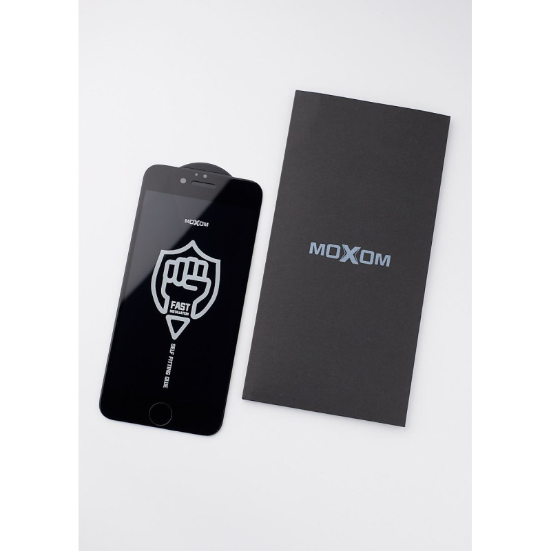 Захисне скло MOXOM FS для iPhone 6 чорний