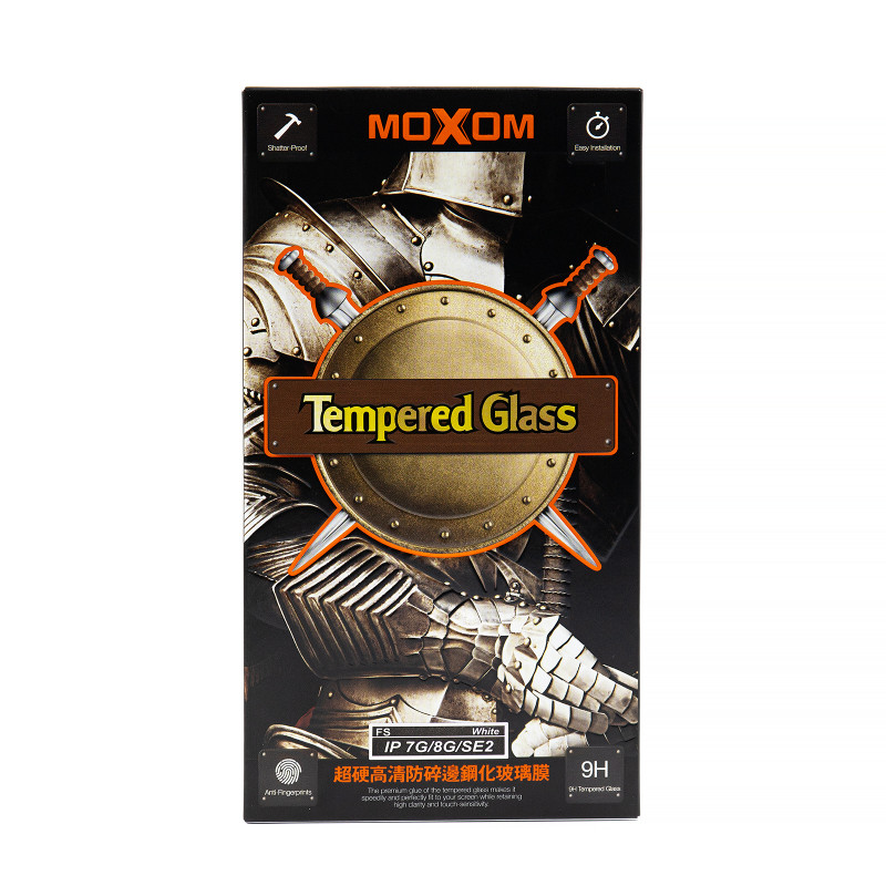 Захисне скло MOXOM FS для iPhone 6 білий