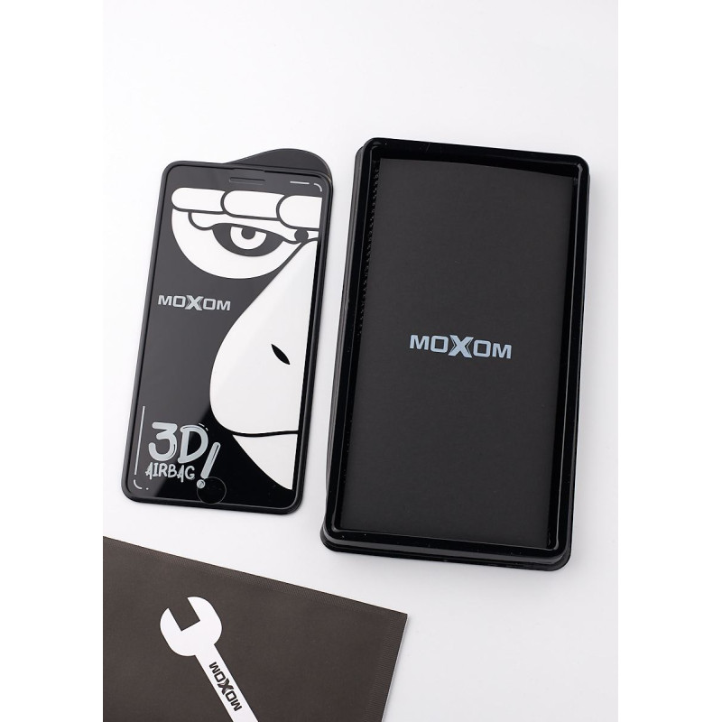 Захисне скло MOXOM AF AirBag для iPhone 6 Plus / iPhone 7 Plus/ iPhone 8 Plus чорний